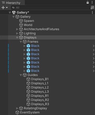 Displaysの下にFramesとGuidesをまとめた階層